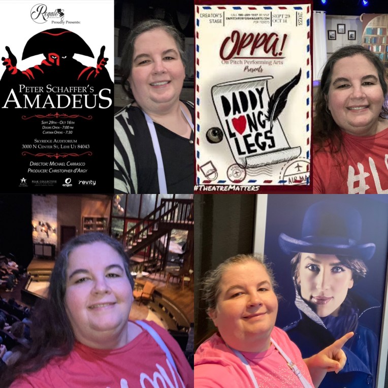 UTAH THEATRE WRAP UP 9/29-10/2 (EDWIN DROOD, CATCH ME IF YOU CAN, DADDY LONG LEGS,&nbsp;AMADEUS)