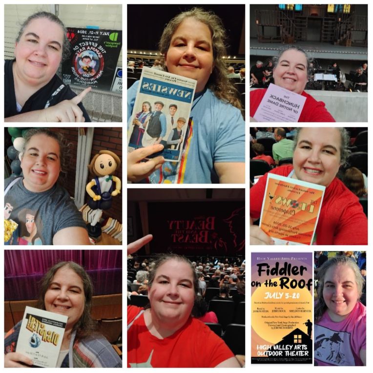 UTAH THEATRE LOG 7/8-7/23 (FIDDLER ON THE ROOF, DISASTER, DROWSY CHAPERONE, MATILDA, HUNCHBACK, NEWSIES, BEAUTY AND THE BEAST, GAMMA RAYS…) (RACHEL’S THEATRE LOG&nbsp;42)