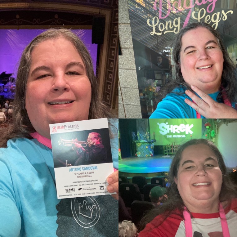 Utah Theatre Log 8/24-9/5/25 (Daddy Long Legs, Shrek, Utah Presents Arturo Sandoval ) (Rachel’s Theatre Log&nbsp;183)