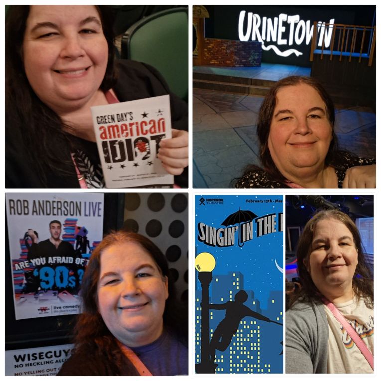 Utah Theatre Log 3/4-3/18/26 (American Idiot, Singin in the Rain, Rob Anderson, Urinetown) (Rachel’s Theatre Log&nbsp;253)