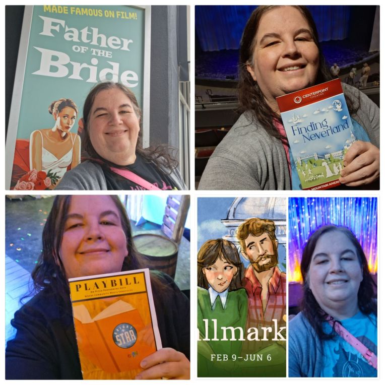 Utah Theatre Log 3/19-4/12/26 (Finding Neverland, Bright Star, Hallmarked, Father of the Bride) (Rachel’s Theatre Log 261)