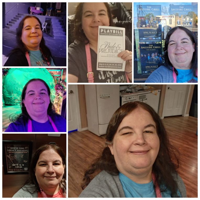Utah Theatre Log 5/7-5/17 (Barefoot in the Park, Spitfire Grill, Pride and Prejudice, Ordinary Days, Much Ado About Nothing, Tuck Everlasting) (Rachel’s Theatre Log&nbsp;278)