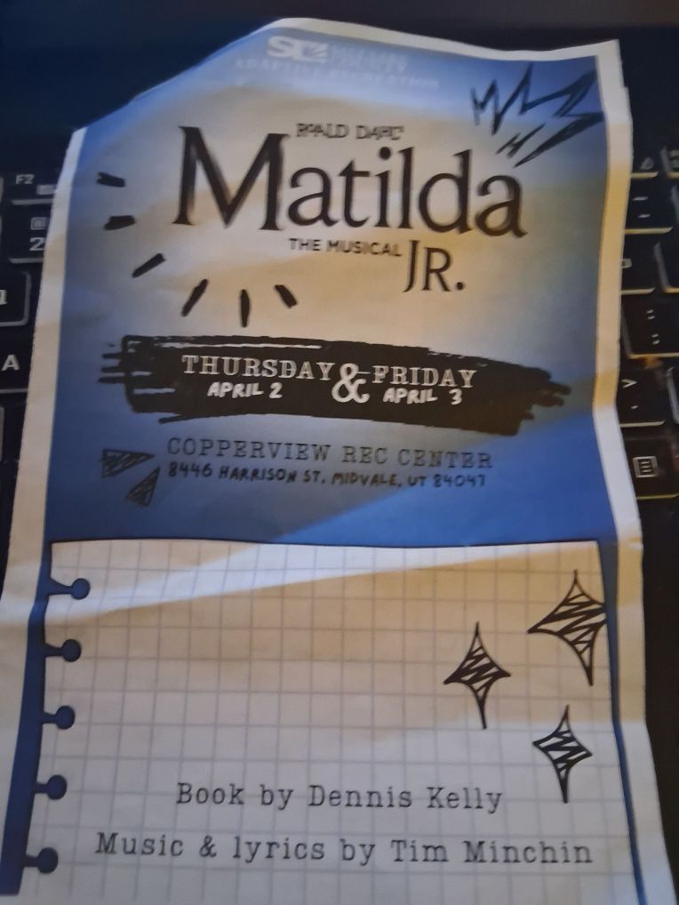 Celebrating Adaptation in Theater for Young Adults at SLC Rec’s Matilda&nbsp;Jr